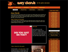 Tablet Screenshot of easy-chords.com